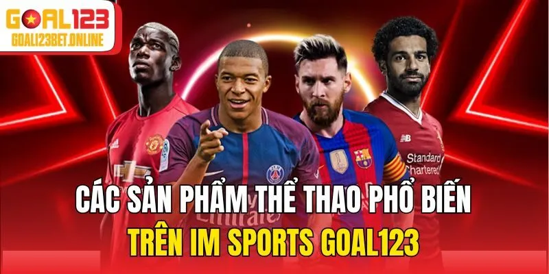 Các sản phẩm thể thao phổ biến trên IM Sports Goal123