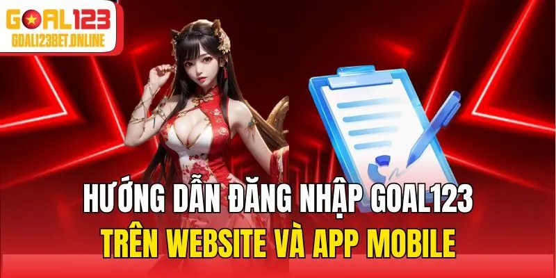 Hướng dẫn đăng nhập Goal123 trên website và app mobile